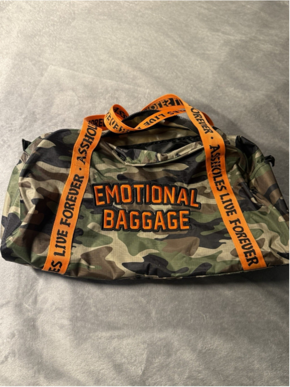 A**holes Live Forever ALF From Death Emotional Baggage Duffle Bag